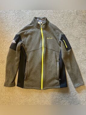 Spyder Hiking Olive Green Fleece Jacket